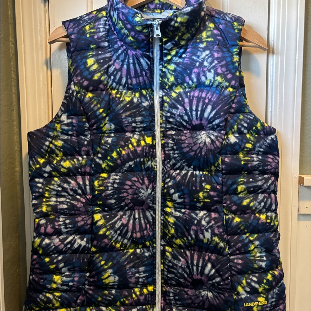 Lands' End Vibrant Blue and Yellow Jacket
